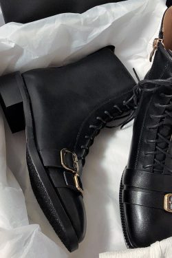 Renaissance Chelsea Leather Boots - Square Toe Versatile Style