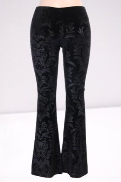 Retro Floral Printed High Waisted Flare Trousers