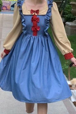 Sweet Blue Lolita Dress for Women - Y2K Fashion Costume & Cosplay