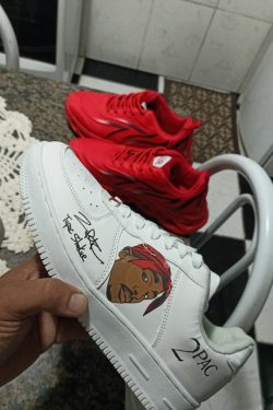 Tupac Rapper 2Pac Platform Sneakers - Y2K Clothing