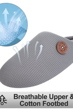 Warm Cotton Slippers for Women and Men - Soft Non-slip Fluffy Shoes