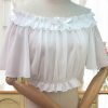 White Chiffon Blouse Victorian Inspired Lolita Gothic Shirt