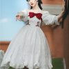 White Off Shoulder Fairy Princess Prom Party Costume Dress