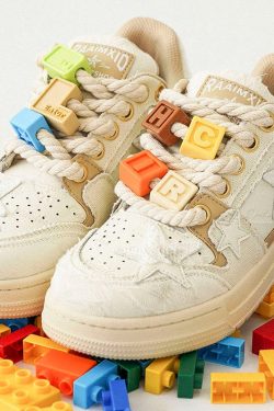 White Platform Sneakers - Harajuku Kawaii Unisex Shoes