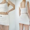 White Tiered Cami Top - Y2K Clothing Korean Fashion
