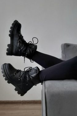 Women's Platform Ankle Snow Boots - Y2K Fashion