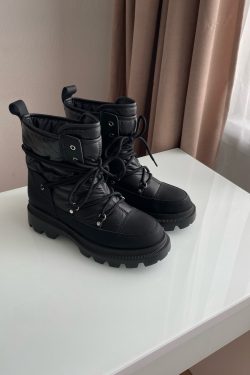 Women's Platform Ankle Snow Boots - Y2K Fashion