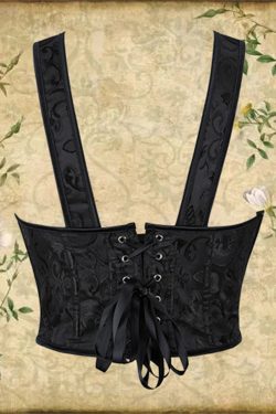 Women's Vintage Y2K Clothing Corset Bustier Top, Lace-up Waist Trainer