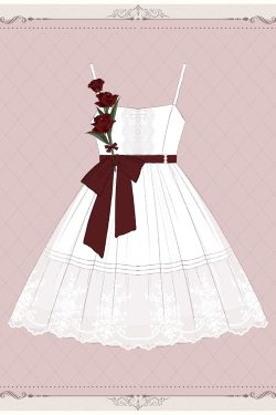 Women's White Lace Lolita Princess Wedding Dress