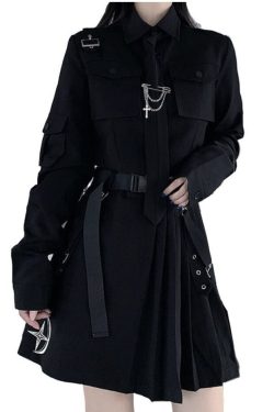 Women's Y2K Harajuku Gothic Punk Edgy Grunge 2 Piece Suit - Grad Gift