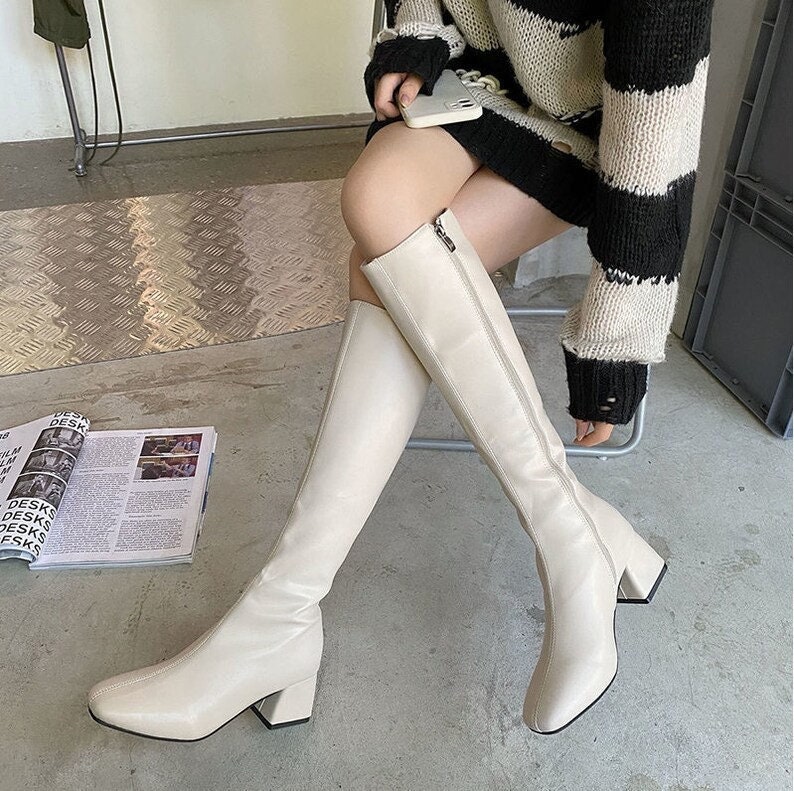 Women's Y2K Knee High Boots - 70s Warm & Stylish