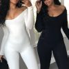 Women's Y2K Long Sleeve Sexy Rompers Jumpsuits