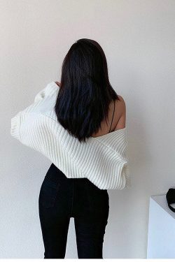 Y2K Aesthetic Chunky Cropped Cardigan for Women