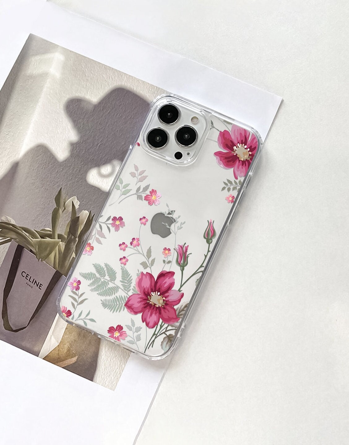 Y2K Aesthetic Floral iPhone Case for 14 13 12 11 Pro Max