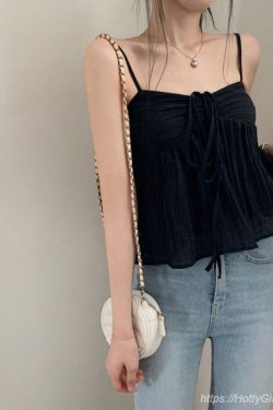 Y2K Aesthetic Korean Style Crop Top - Trendy Tank Tops for Fashionable Looks