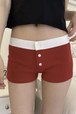 Y2K Aesthetic Low Waist Soft Boxer Shorts