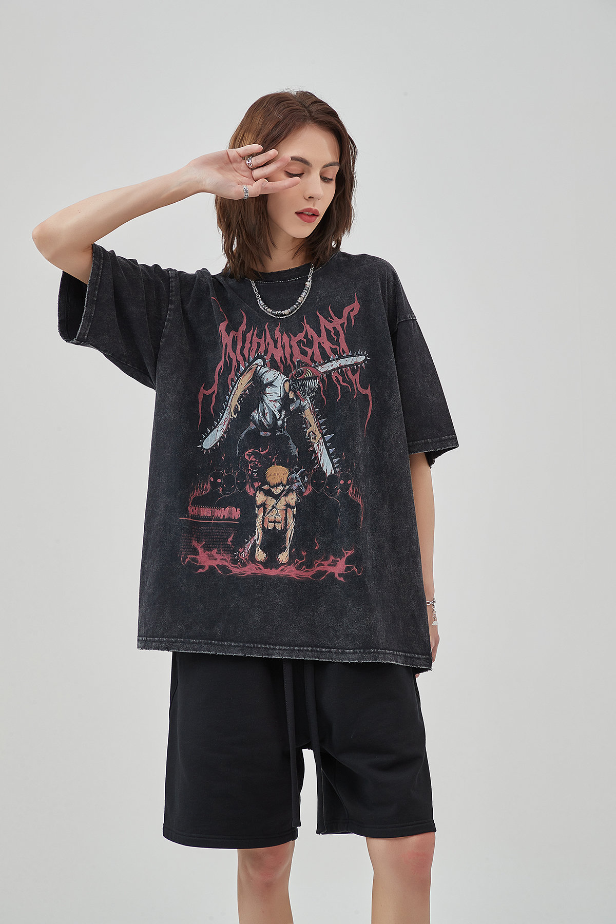 Y2K Anime Inspired Graphic T-Shirt for Trendy Fashion