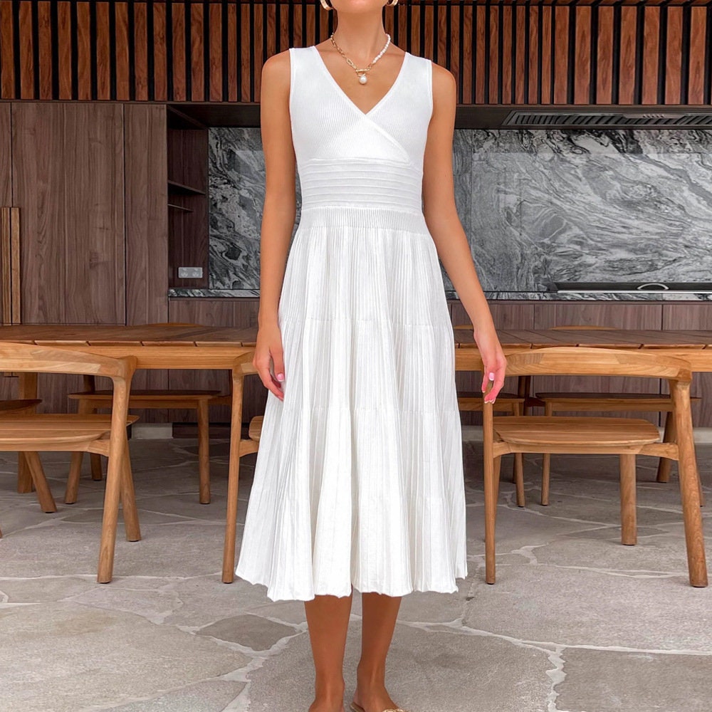 Y2K Backless Summer Wedding Dress 2023 Knitwear Style
