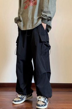 Y2K Baggy Cargo Pants - Minimalist Streetwear for Men