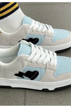 Y2K BAPE Sta Heart White Fashion Sneakers