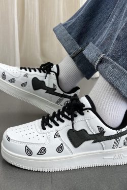 Y2K Bapesta White Shoes - Trendy Fashion Footwear