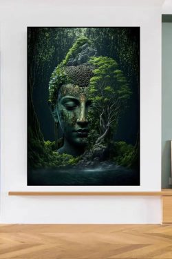 Y2K Buddha Wall Art Canvas Painting Home Decor Poster