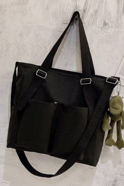 Y2K Canvas Crossbody Bag - Stylish and Versatile Messenger Bag