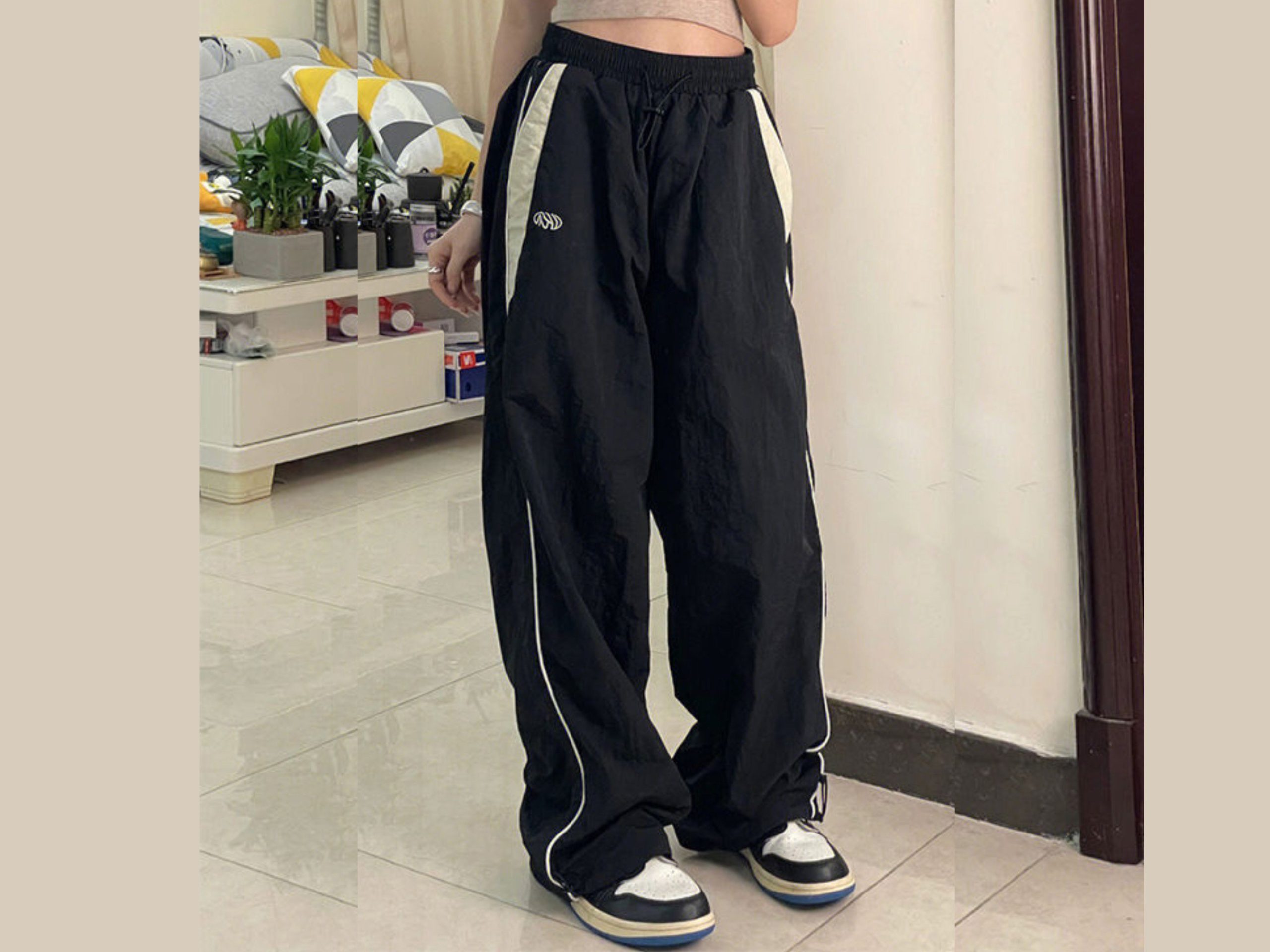 Y2K Casual Side-Striped Baggy Sweatpants Joggers