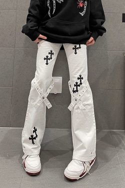 Y2K Christian Baggy Streetwear Vintage Pants