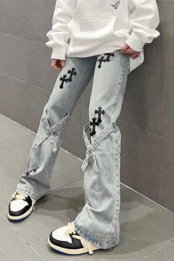 Y2K Christian Baggy Streetwear Vintage Pants