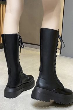 Y2K Chunky Platform Boots | Trendy Fashion Footwear