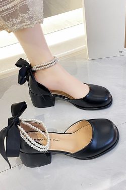 Y2K Chunky Sandals - Mary Janes High Heels for Women
