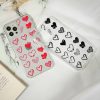 Y2K Clear Heart Phone Case for iPhone Pro Max XS XR SE 20