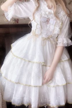 Y2K Clothing Sweet Sling Lolita Dress - Cute Fairy Costume for Cosplay