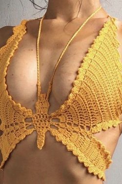 Y2K Crochet Top & Knitted Crop Top - Summer Boho Cottagecore