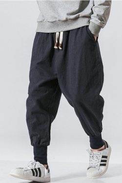 Y2K Dark Blue Elastic Waist Cargo Sweatpants with Pockets