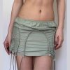 Y2K Drawstring Mini Skirt - Trendy Fashion for the Y2K Clothing Niche