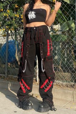 Y2K Egirl Casual Streetwear Baggy 90s Trousers