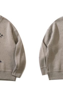 Y2K Embroidery Doberman Sweatshirt - Trendy & Thick