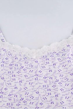 Y2K Floral Mini Dress | Destiny 90s Casual Fashion