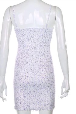 Y2K Floral Mini Dress | Destiny 90s Casual Fashion