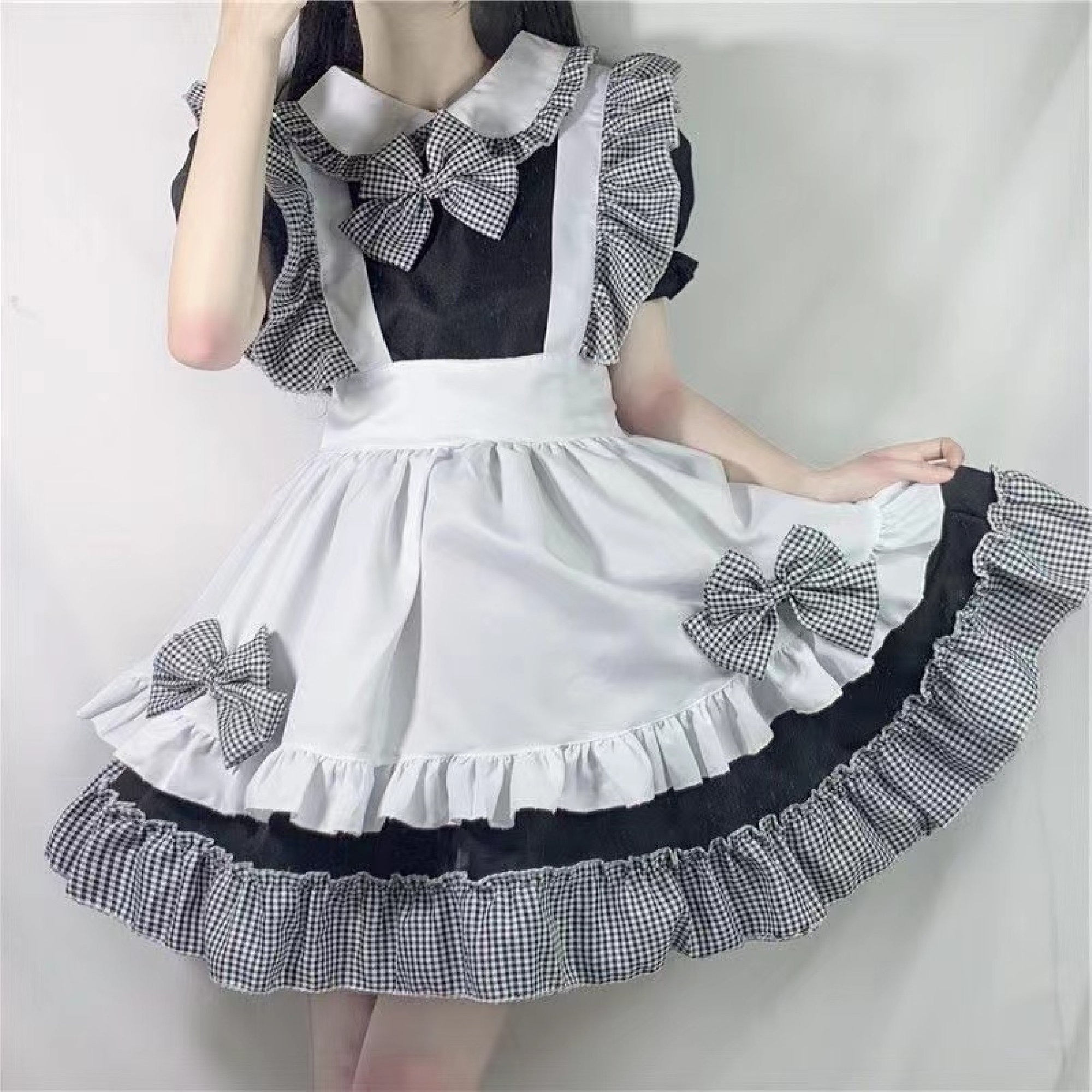 Y2K French Maid Dress - White Lolita Costume for Cosplay & Parties