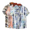 Y2K Geometric Plaids Cotton Polyester Short Sleeve Hawaiian Shirt