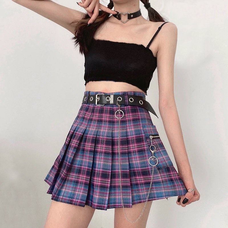 Y2K Gothic Harajuku Dark Academia Grunge Egirl Skirt