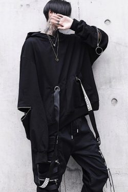 Y2K Gothic Hoodie Sweatshirt - Emo Harajuku Punk Fashion
