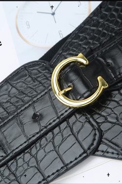 Y2K Gothic Leather Belt Corset - Harajuku Vintage Waist Shaper