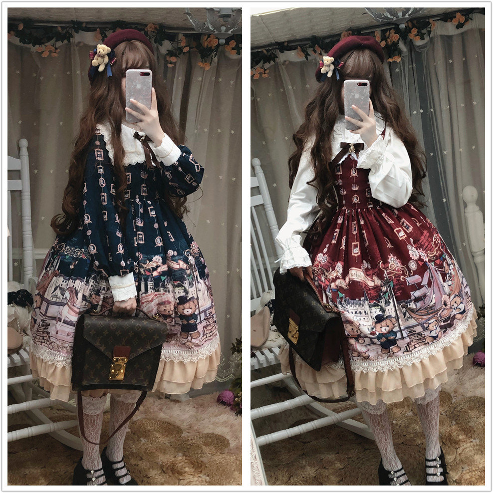 Y2K Gothic Lolita Dress - Retro Princess Style