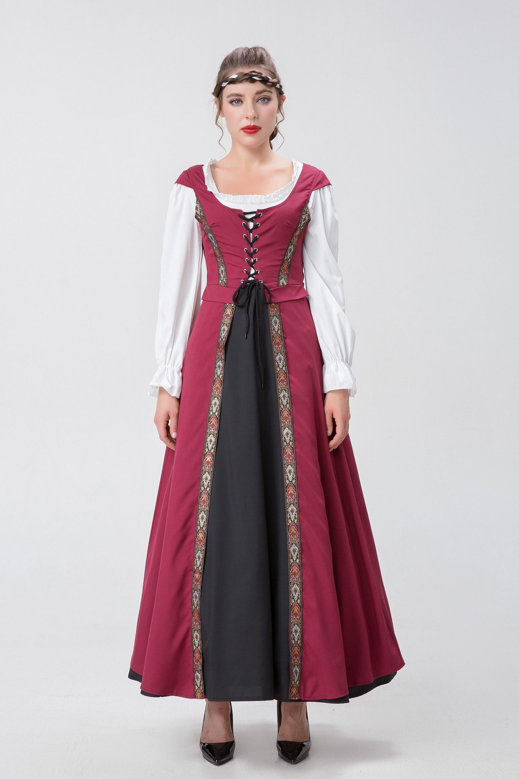 Y2K Gothic Victorian Renaissance Dress Evening Gown