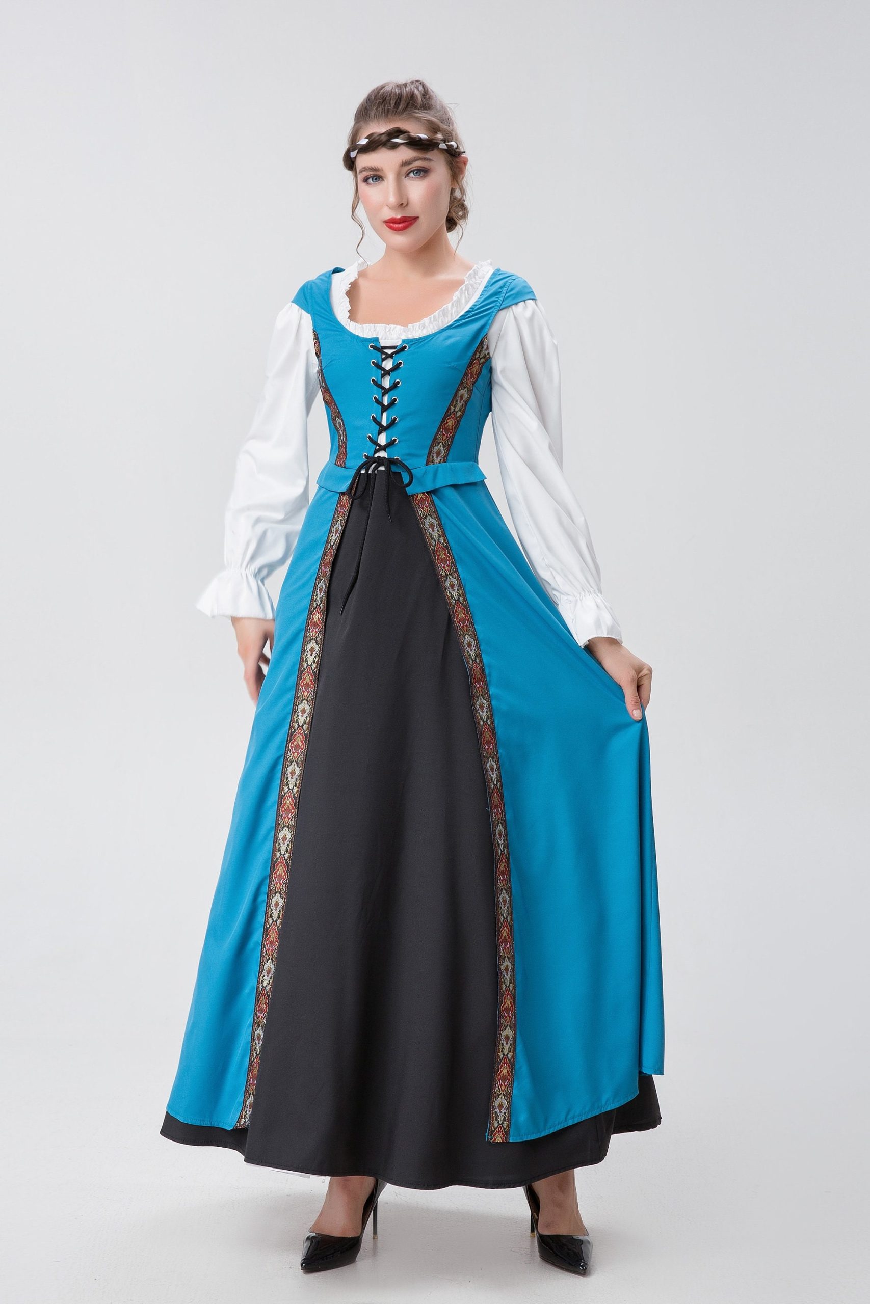Y2K Gothic Victorian Renaissance Dress Evening Gown
