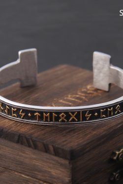 Y2K Gothic Viking Rune Stainless Steel Bracelet